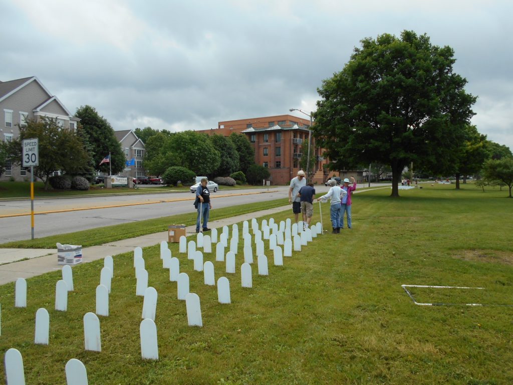 2016 Memorial Mile Installation, Photo by Tom Glassel